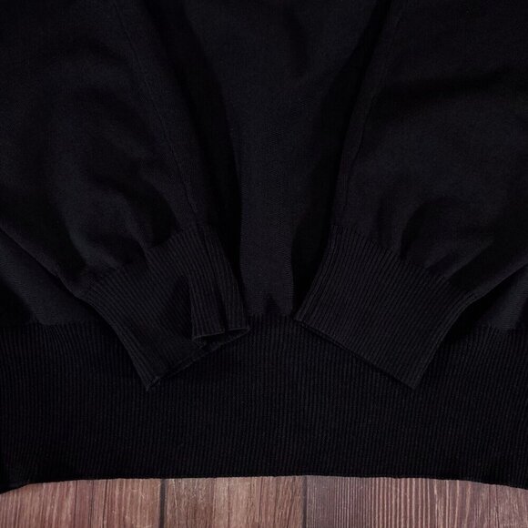 NWT Tuckernuck Womens Size XL Black Wide Neck Valencia Sweater Rayon Nylon - Picture 10 of 16